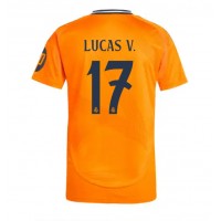 Fotballdrakt Herre Real Madrid Lucas Vazquez #17 Bortedrakt 2024-25 Kortermet